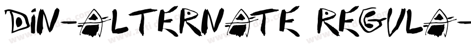 DIN-Alternate Regula字体转换